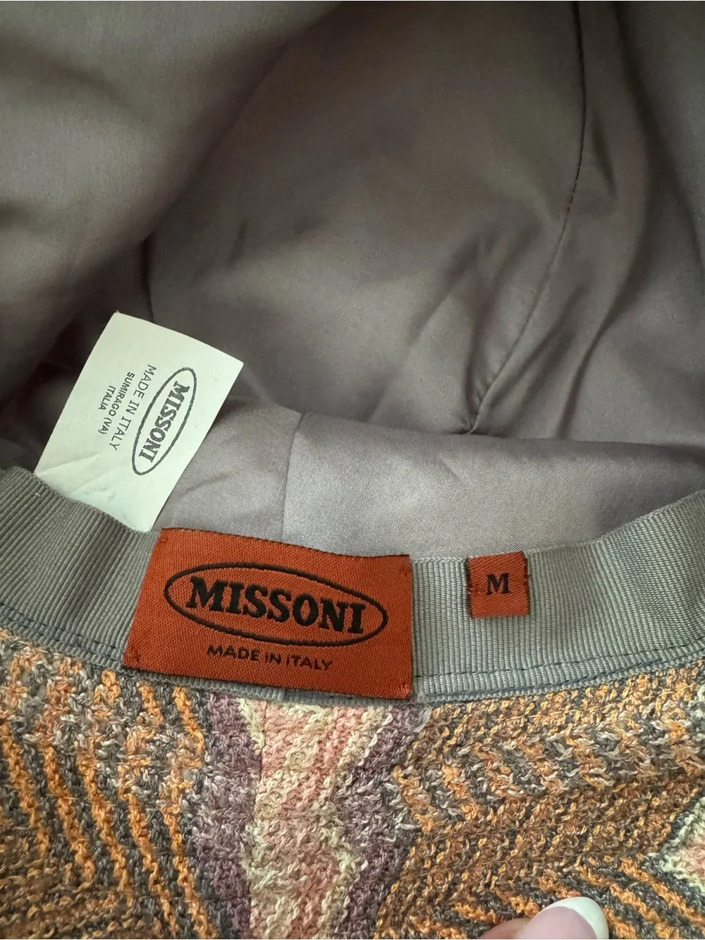 Missoni bucket hat - pink & purple